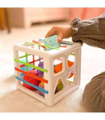 WOOPIE BABY гибкий сенсорный куб, сортер для детей, цветные формы, 11 шт.