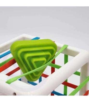 WOOPIE BABY гибкий сенсорный куб, сортер для детей, цветные формы, 11 шт.