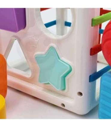 WOOPIE BABY гибкий сенсорный куб, сортер для детей, цветные формы, 11 шт.