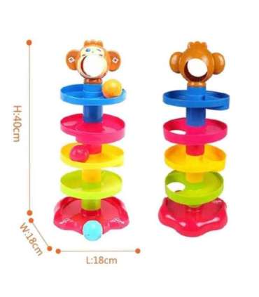 WOOPIE BABY Набор спиральной трассы для шариков + 3 шарика