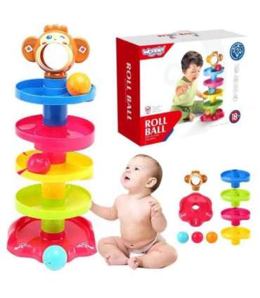 WOOPIE BABY Набор спиральной трассы для шариков + 3 шарика