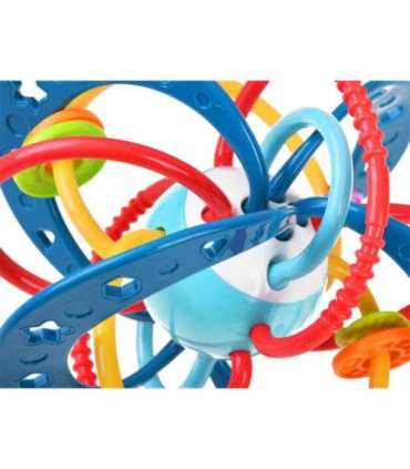 WOOPIE BABY Сенсорная игрушка 2 в 1 прорезыватель-погремушка Монтессори