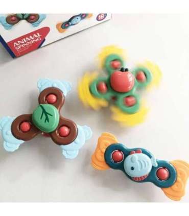 WOOPIE BABY 3-ühes sensoorne hariv spiner-mänguasi, värvikas