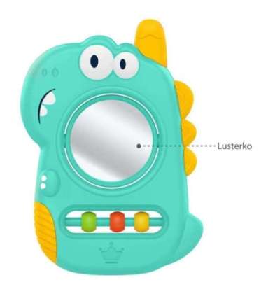 WOOPIE BABY sensoorne mänguasi, närimislelu, peegel, Dino