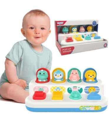 WOOPIE BABY Hariv pop-up mänguasi — hüppavad loomad