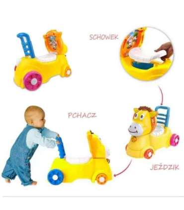 WOOPIE BABY 3-ühes kõndija, istumissõiduk ja potitool - eesel