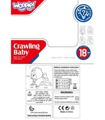WOOPIE BABY Светящаяся игрушка «Ползающий малыш» с мелодиями