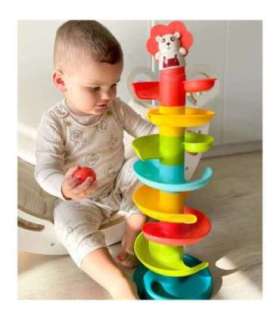 WOOPIE BABY kuuliraja spiraalkomplekt + 6 kuulikest