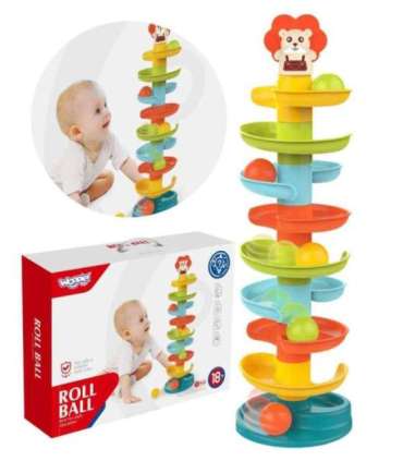 WOOPIE BABY kuuliraja spiraalkomplekt + 6 kuulikest