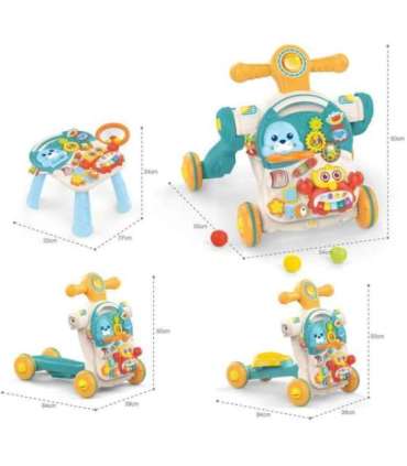 WOOPIE BABY толкатель, ходунки, развивающий столик, самокат, каталка — 4 в 1
