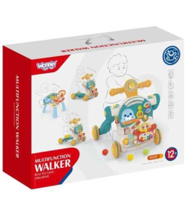 WOOPIE BABY толкатель, ходунки, развивающий столик, самокат, каталка — 4 в 1