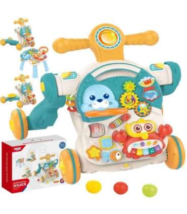 WOOPIE BABY толкатель, ходунки, развивающий столик, самокат, каталка — 4 в 1