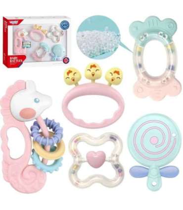 WOOPIE BABY sensoorsete närimismänguasjade ja raputusmänguasjade komplekt