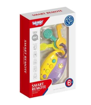 WOOPIE BABY interaktiivsed autovõtmed puldiga närimisleluga 2-ühes