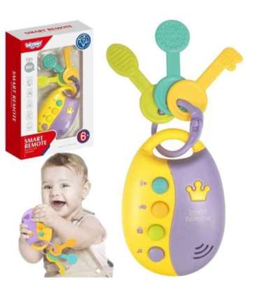 WOOPIE BABY interaktiivsed autovõtmed puldiga närimisleluga 2-ühes