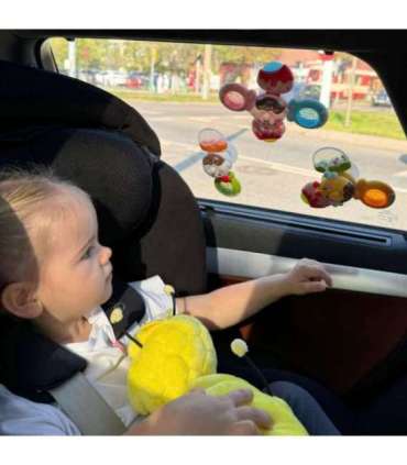 WOOPIE BABY spinner sensoorne mänguasi, mesilane, tibu, jänes, 3 vahetatavat osa