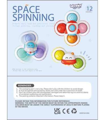 WOOPIE BABY spinner sensoorne mänguasi rakett tulnukas UFO, 3 tk.