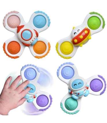 WOOPIE BABY spinner sensoorne mänguasi rakett tulnukas UFO, 3 tk.