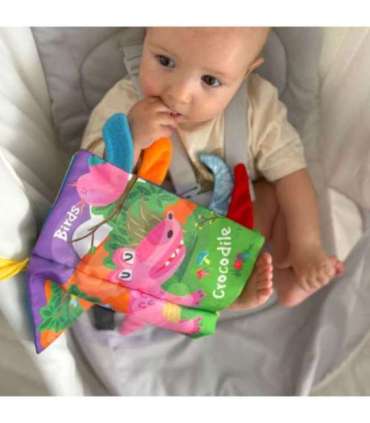 WOOPIE BABY riidest raamat metsloomade sabadega