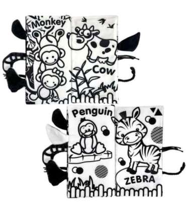 WOOPIE BABY контрастная сенсорная книжка для младенцев