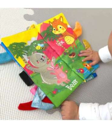 WOOPIE BABY riidest raamat metsloomade sabadega