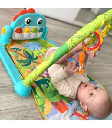 WOOPIE BABY Mata z Pałąkiem Dino