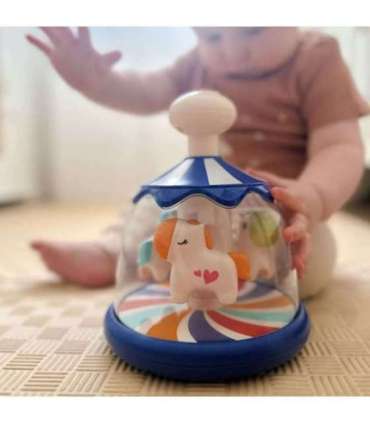 WOOPIE BABY Разноцветные лошадки Синий Юла Карусель
