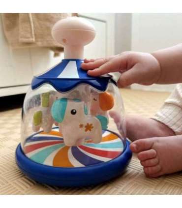 WOOPIE BABY Разноцветные лошадки Синий Юла Карусель