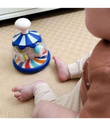 WOOPIE BABY Разноцветные лошадки Синий Юла Карусель