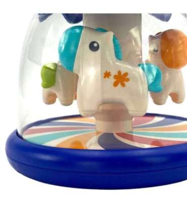 WOOPIE BABY Разноцветные лошадки Синий Юла Карусель