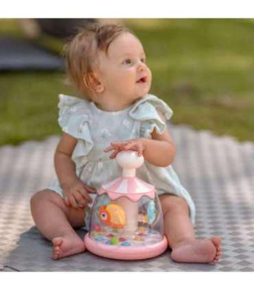 WOOPIE BABY Värvilised Loomad Roosa Vurr-Karussell Pallidega