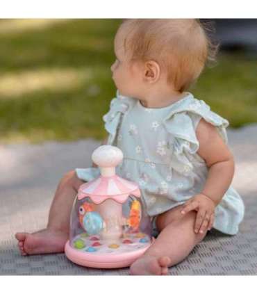 WOOPIE BABY Värvilised Loomad Roosa Vurr-Karussell Pallidega