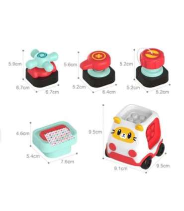 WOOPIE BABY Montessori manipuleeriv ehituskomplekt - Auto, kassipoeg 2