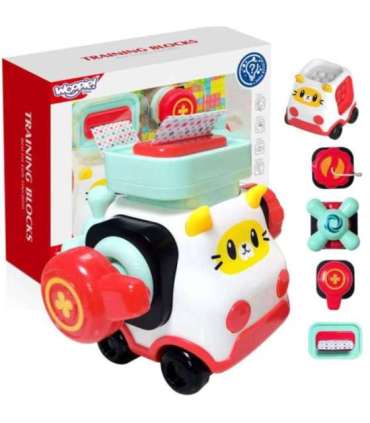 WOOPIE BABY Montessori manipuleeriv ehituskomplekt - Auto, kassipoeg 2