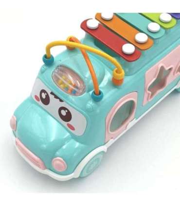 WOOPIE BABY muusikaline mänguauto-sorteerija ksülofoniga, roosa