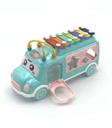 WOOPIE BABY muusikaline mänguauto-sorteerija ksülofoniga, roosa