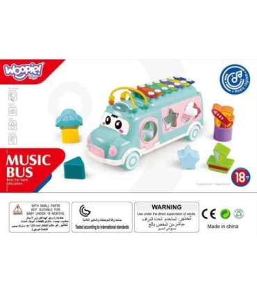 WOOPIE BABY muusikaline mänguauto-sorteerija ksülofoniga, roosa