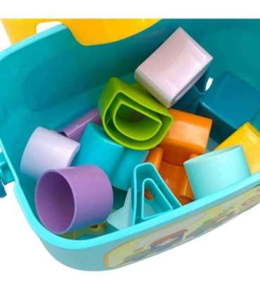 WOOPIE BABY 2-ühes sorteerija kast/kohver + tähestiku ja kujundite õppimine