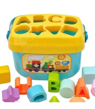 WOOPIE BABY 2-ühes sorteerija kast/kohver + tähestiku ja kujundite õppimine