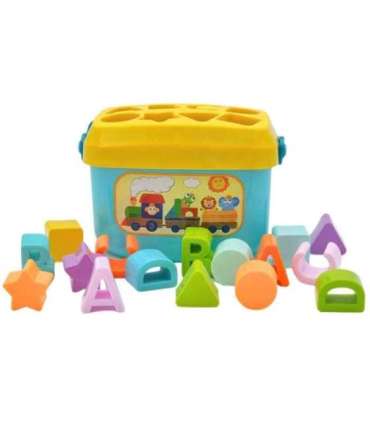 WOOPIE BABY 2-ühes sorteerija kast/kohver + tähestiku ja kujundite õppimine