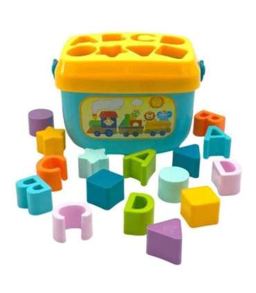 WOOPIE BABY 2-ühes sorteerija kast/kohver + tähestiku ja kujundite õppimine