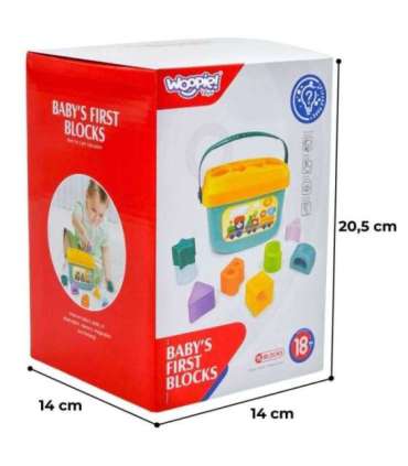 WOOPIE BABY 2-ühes sorteerija kast/kohver + tähestiku ja kujundite õppimine