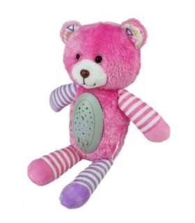 WOOPIE BABY Игрушка и усыпляющий проектор 2 в 1, розовый мишка - 10 колыбельных