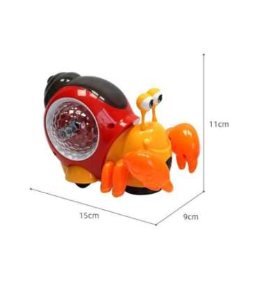 WOOPIE проектор «Ползающий краб», оранжевая сенсорная игрушка