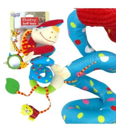 WOOPIE BABY Pehme spiraalripats vankrile ja beebivoodile, hariv kutsukas