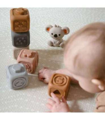 WOOPIE BABY hariduskomplekt — püramiid, sensoorsed klotsid, 2-ühes närimislelu numbritega