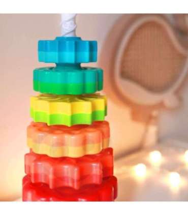 WOOPIE BABY Hariv virnastatav püramiid Keerlev torn