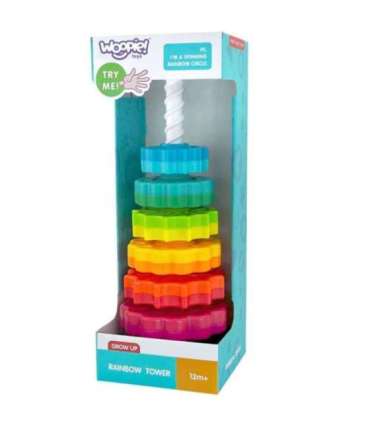 WOOPIE BABY Hariv virnastatav püramiid Keerlev torn