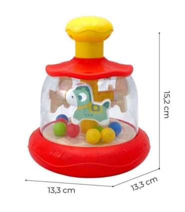 WOOPIE BABY Цветные пони Красная юла-карусель