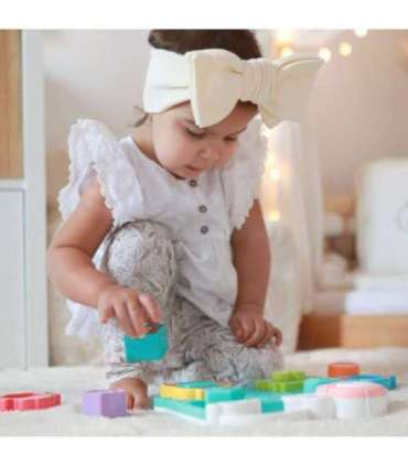 WOOPIE BABY Интерактивная игра-пазл: сопоставь транспорт и животных, синяя